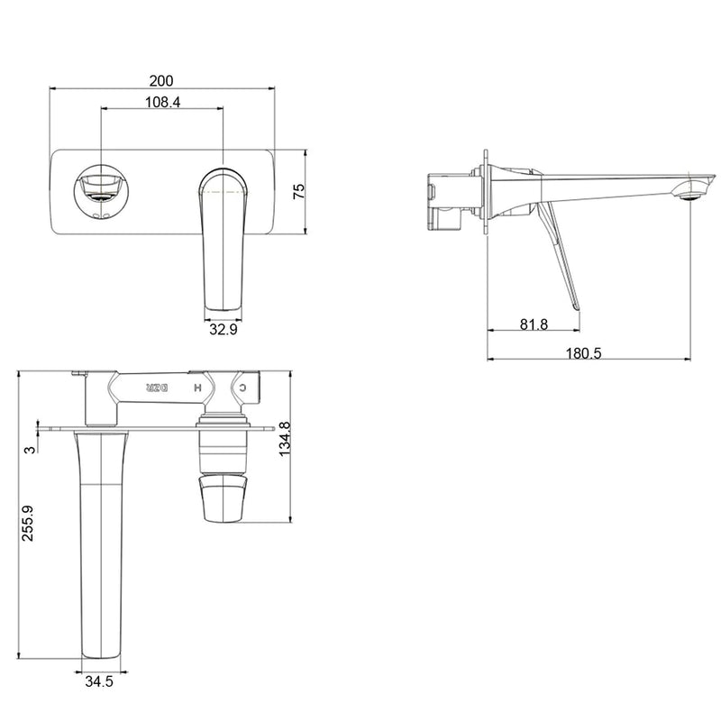 Wall Mixer with Spout | tsi AU