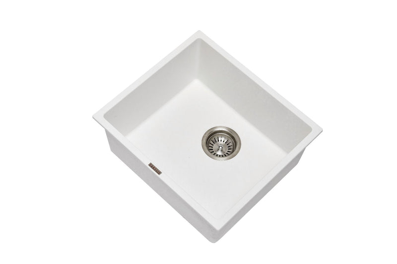 SINK |  457 x 406 x 200mm Carysil Single Bowl Granite Stone Kitchen/Laundry Sink Top/Flush/Under Mount