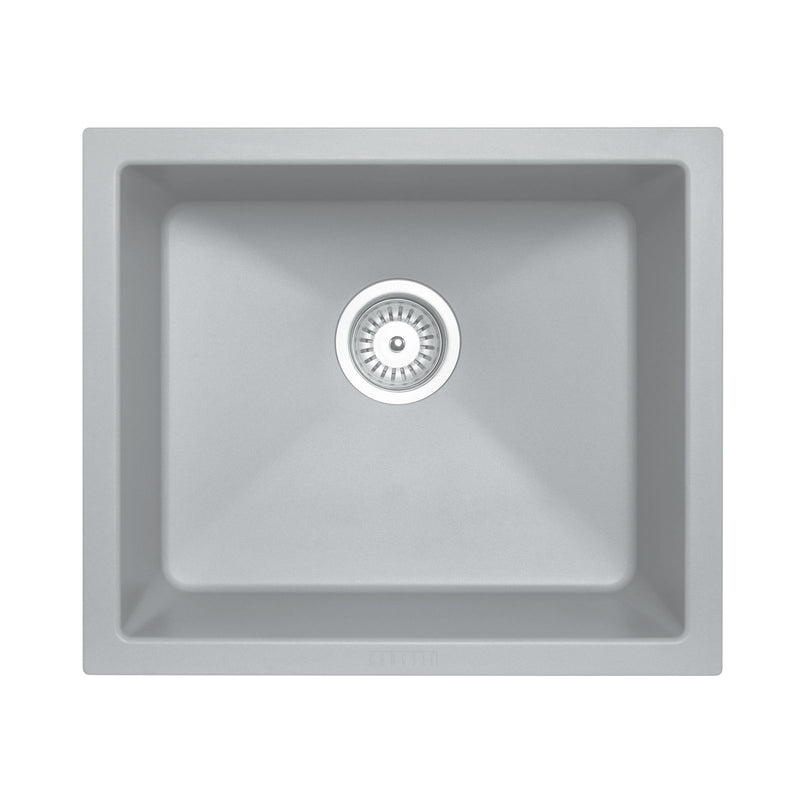 SINK |  533 x 457 x 205mm Carysil Single Bowl Granite Kitchen/Laundry Sink Top/Flush/Under Mount