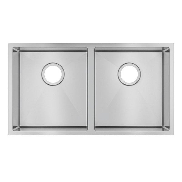 SINK | 820X457X230MM 1.2MM HANDMADE TOP/UNDERMOUNT DOUBLE BOWLS KITCHEN SINK