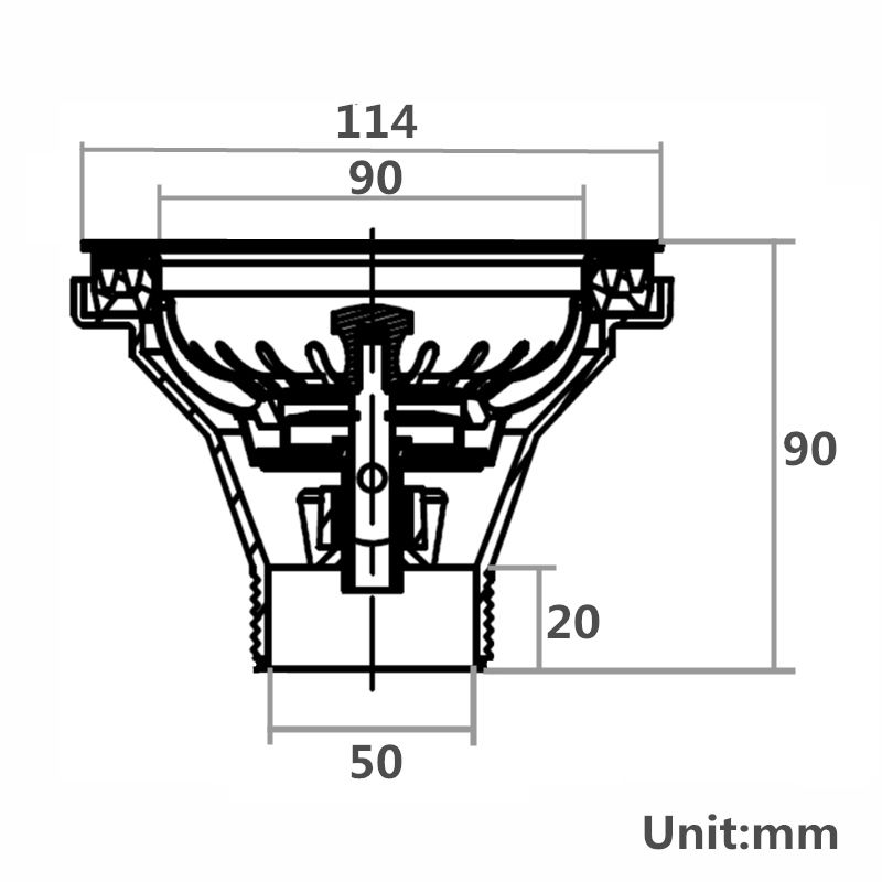 WASTE STRAINER | 90/114MM KITCHEN SINK STRAINER WASTE ASSEMBLY STAINLESS STEEL 304