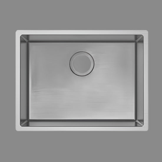 SINK |  600/586x450x230mm 1.2mm Handmade Top/Undermount Single Bowl Kitchen Sink Stainless Steel