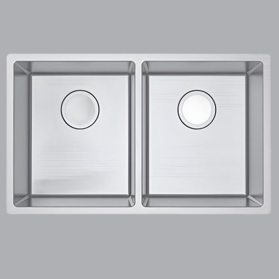 SINK  |  1.2mm Handmade Double Bowls Top/Undermount Kitchen/Laundry Sink