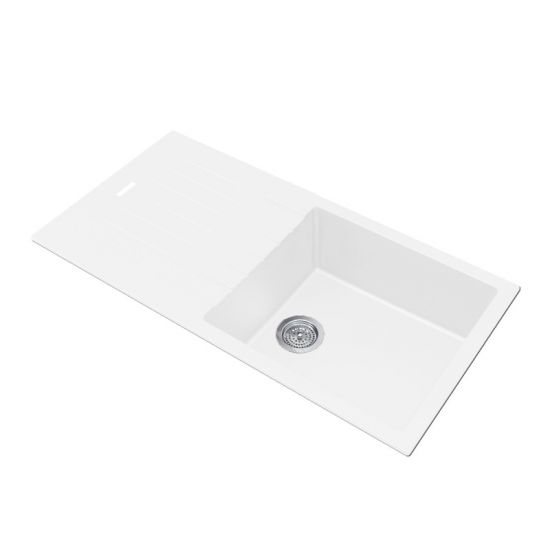 SINK |  1000x500x200mm Granite Stone Kitchen Sink with Drainboard Top/Undermount