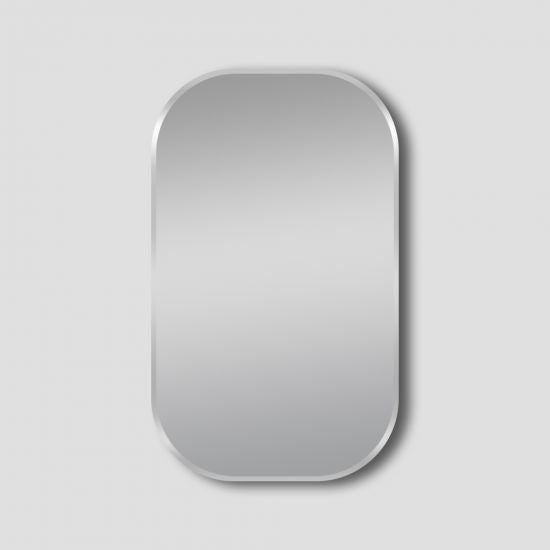 MIRROR | Rounded Rectangular Non-Luminous Aluminium Framed Mirror 450mm 600mm