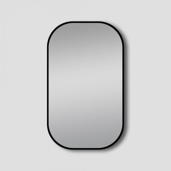 MIRROR | Rounded Rectangular Non-Luminous Aluminium Framed Mirror 450mm 600mm