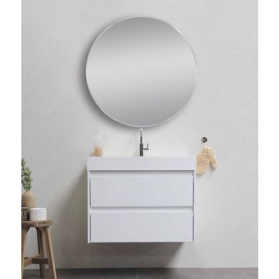 MIRROR | Round Aluminium Framed Non-Luminous Mirror 600mm 700mm 800mm