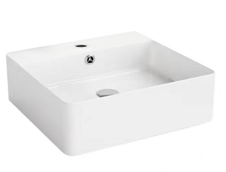 BASIN | KDK Ultra Slim Gloss White Art Basin (Wall Hung with Overflow)