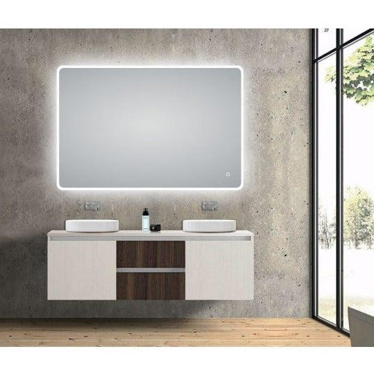 MIRROR | Retangle 3 color Backlit LED Mirror Touch Sensor Defogger 1200mm 1500mm