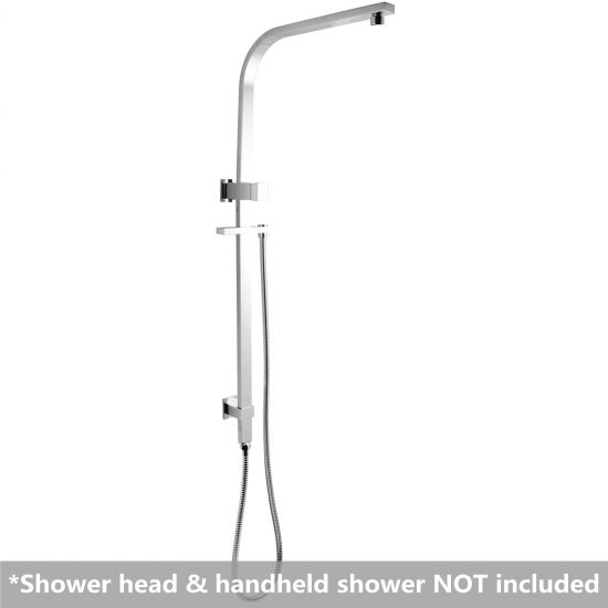 SHOWER ARM | Square Shower Station without Shower Head and Handheld Shower