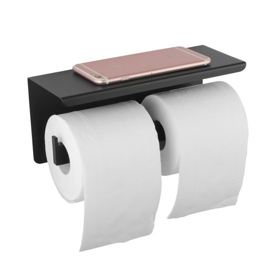 PAPER HOLDER | IVANO Series Double Toilet Paper Holder with Cover