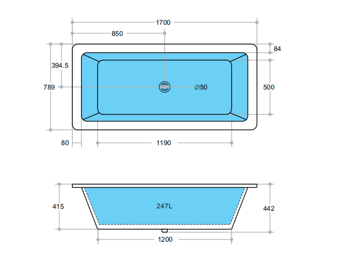 BATHTUB | KDK KBT-1 Dunton Insert Bath