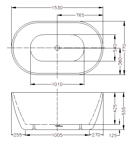 BATHTUB | KDK Olivia OVBT Free Standing Bathtub