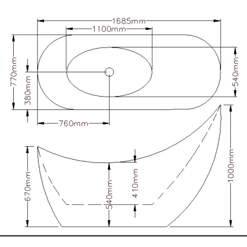 BATHTUB | KDK Posh PBT Free Standing Bathtub