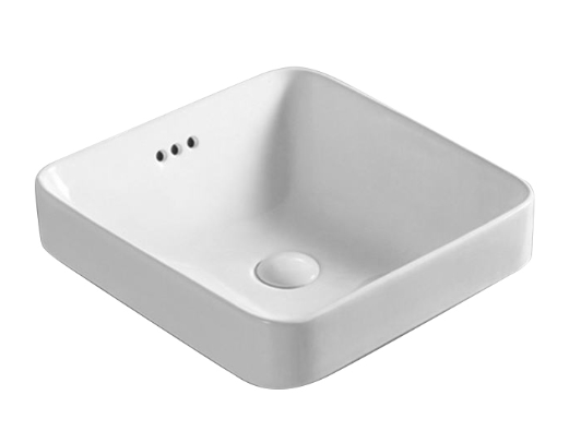 BASIN | KDK Ultra Slim Gloss White Art Basin (Insert Basin with Overflow)