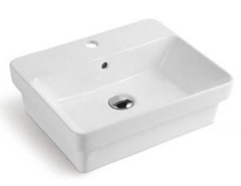 BASIN | KDK Ultra Slim Gloss White Art Basin (Insert Basin with Overflow)