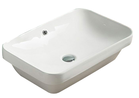 BASIN | KDK Ultra Slim Gloss White Art Basin (Insert Basin with Overflow)