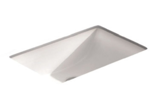 BASIN | KDK Gloss White Art Basin Undermount with Overflow