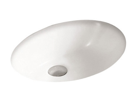 BASIN | KDK Gloss White Art Basin Undermount with Overflow