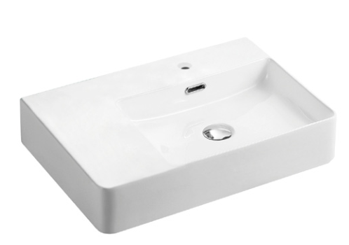 BASIN | KDK Ultra Slim Gloss White Art Basin (Wall Hung with Overflow)