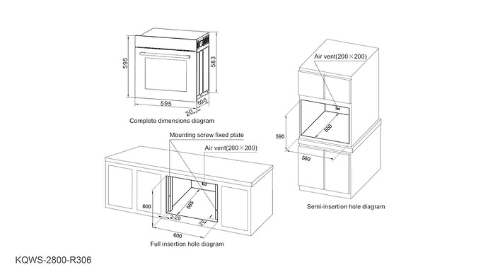 OVEN | ROBAM R306 Dial Oven 600