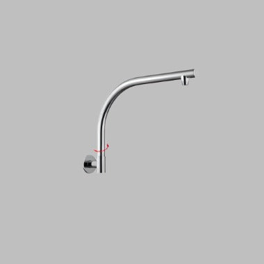 SHOWER ARM | Round Swivel Wall Mounted Shower Arm