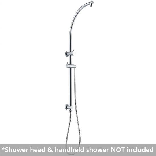 SHOWER ARM | Round Top Inlet Shower Rail