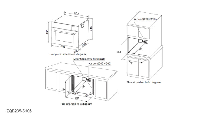 OVEN | ROBAM S106 Dial Steam 460