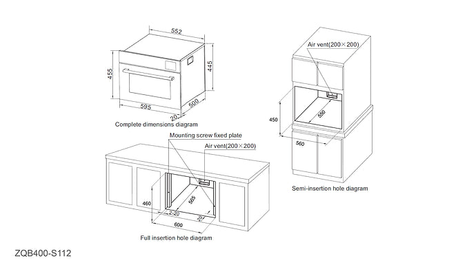 OVEN | ROBAM S112 Touch Steam 460