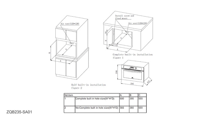 OVEN | ROBAM SA01 S/Steel Steam 400