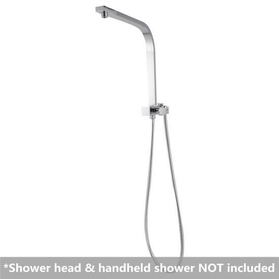 SHOWER ARM | Square Shower Station without Shower Head and Handheld Shower