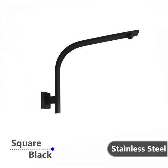 SHOWER ARM |Square Gooseneck Wall Shower Arm