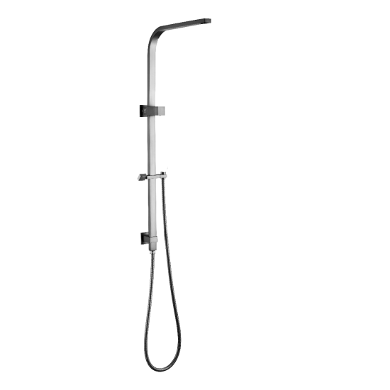 SHOWER ARM | Square Shower Station without Shower Head and Handheld Shower