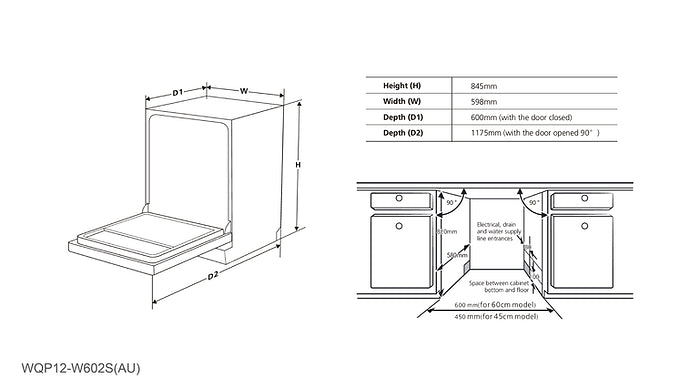 DISHWASHER | ROBAM W602S Dishwasher 12PS